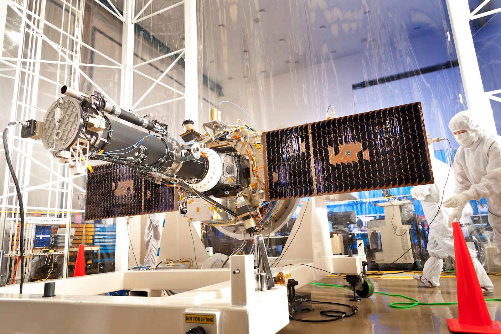 Een clean room bij NASA